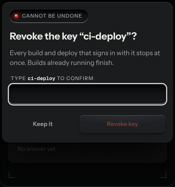 Alert dialog, at a phone's size