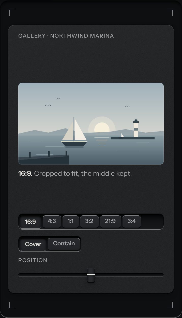Aspect ratio, at a phone's size