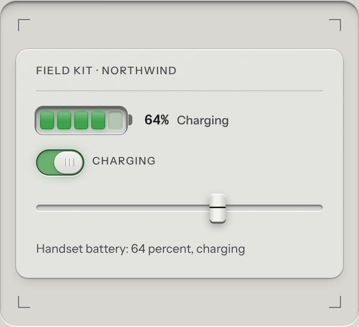 Battery, at a phone's size