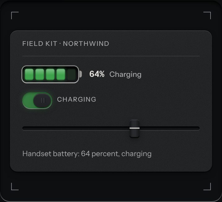 Battery, at a phone's size