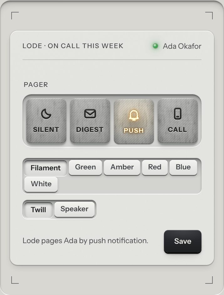 Cloth selector, at a phone's size