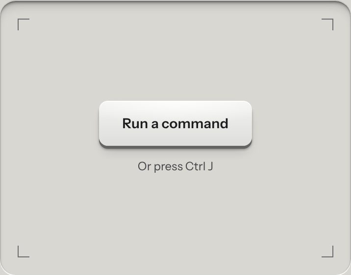 Command palette, at a phone's size