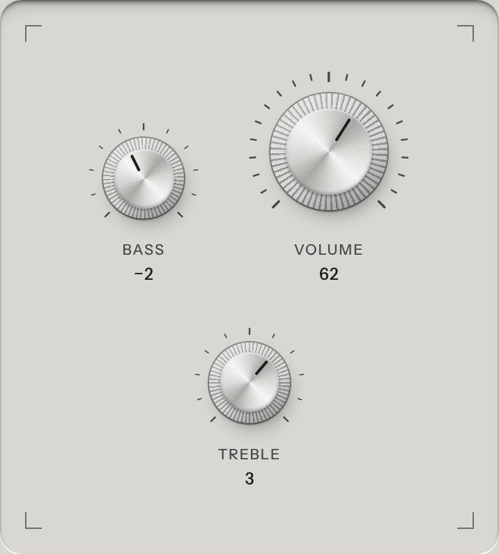 Knob, at a phone's size