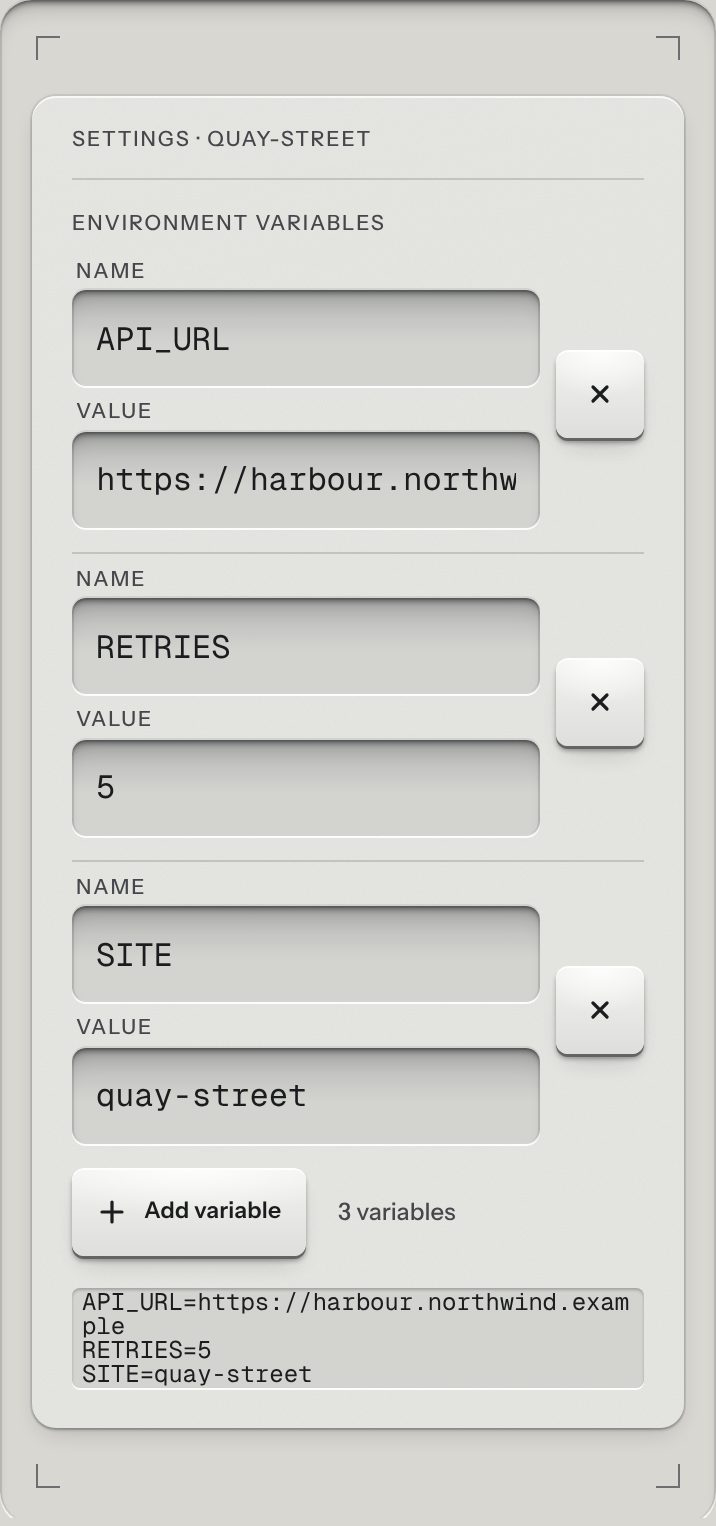 Key-value editor, at a phone's size