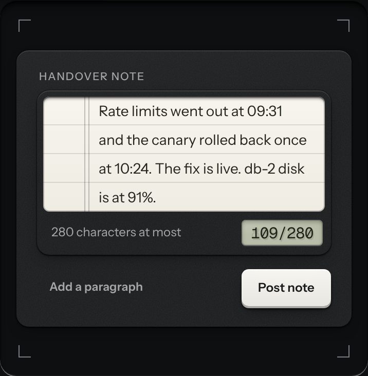Log pad, at a phone's size
