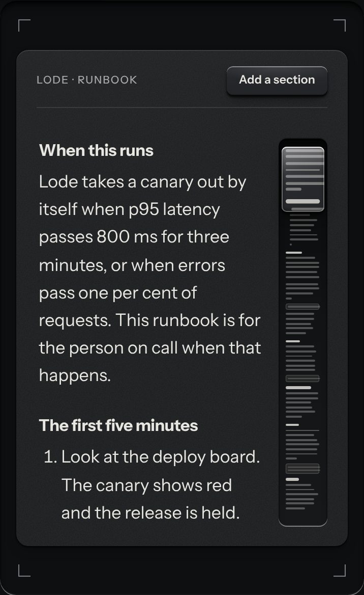 Loupe scroll, at a phone's size