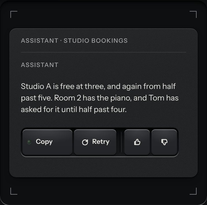 Message actions, at a phone's size