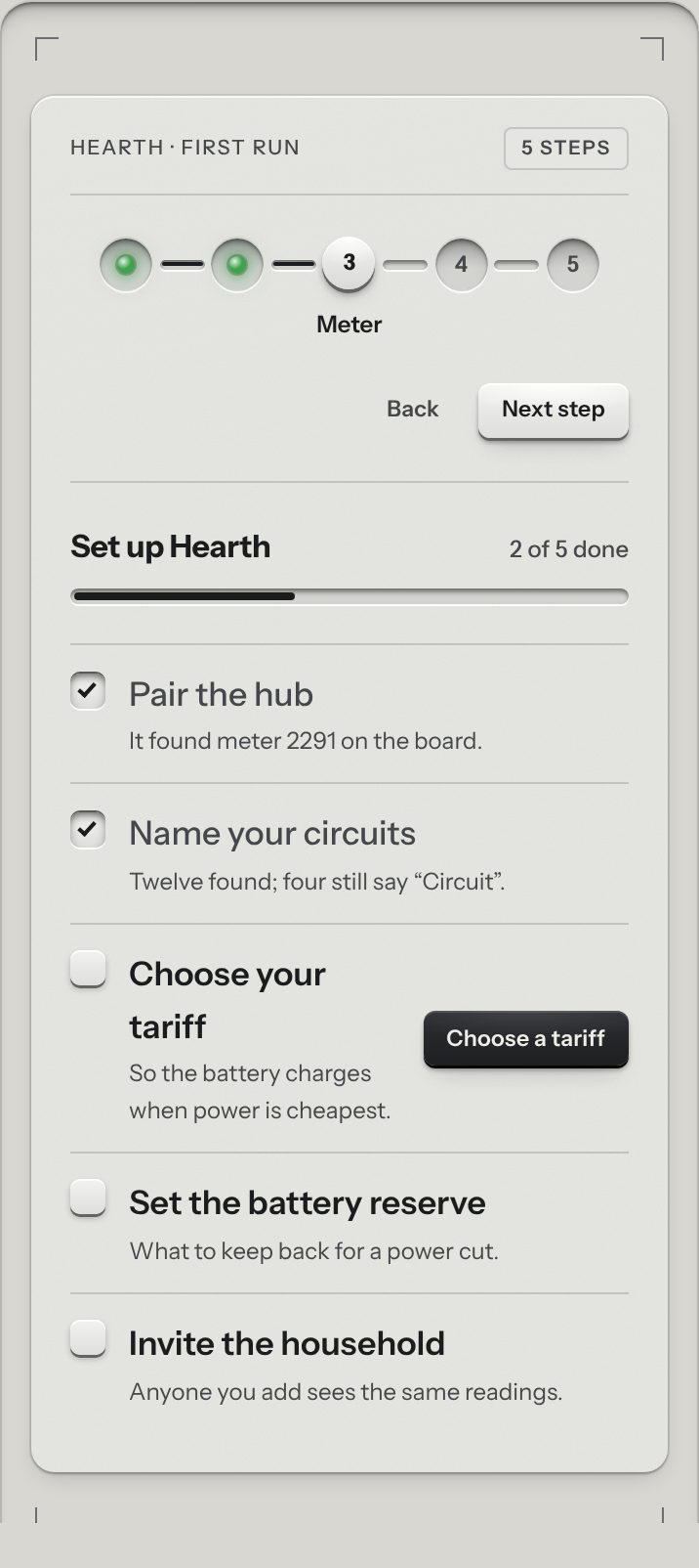 Onboarding, at a phone's size