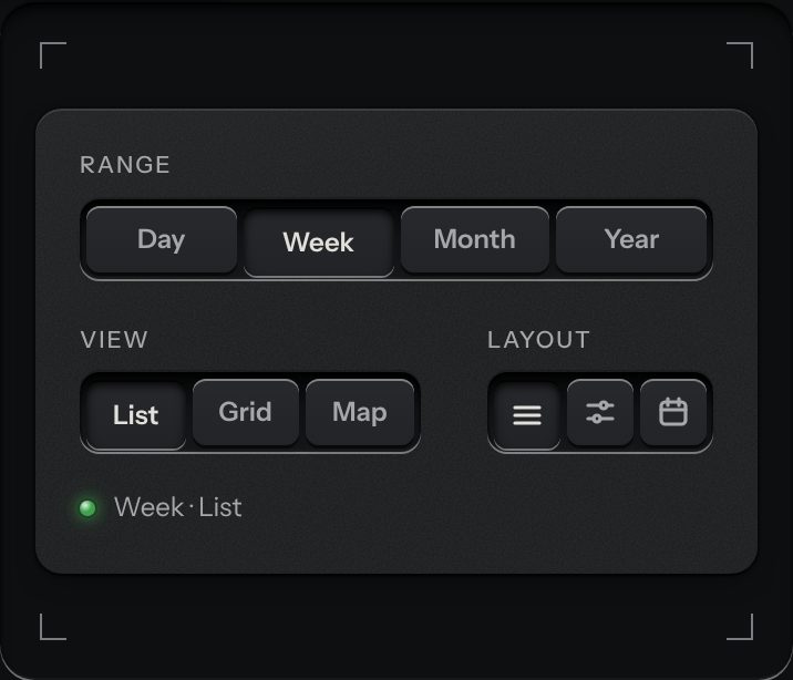 Segmented control, at a phone's size