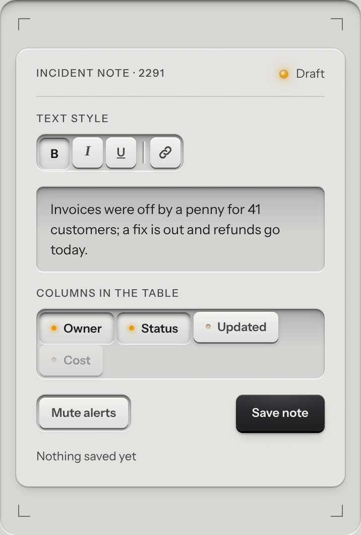 Toggle group, at a phone's size
