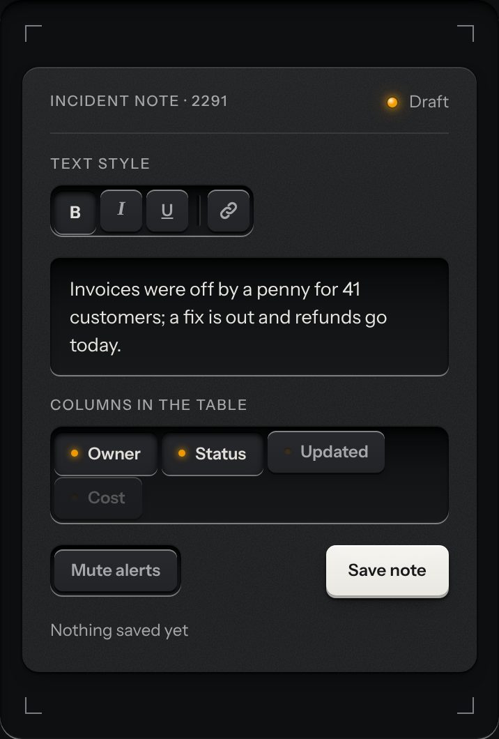Toggle group, at a phone's size
