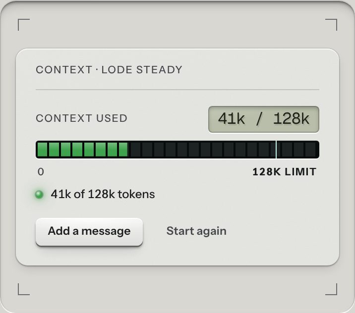 Token meter, at a phone's size