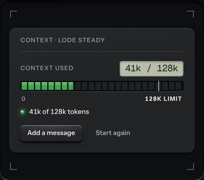 Token meter, at a phone's size