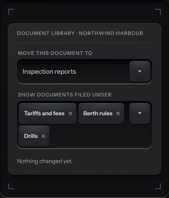 Tree select, at a phone's size